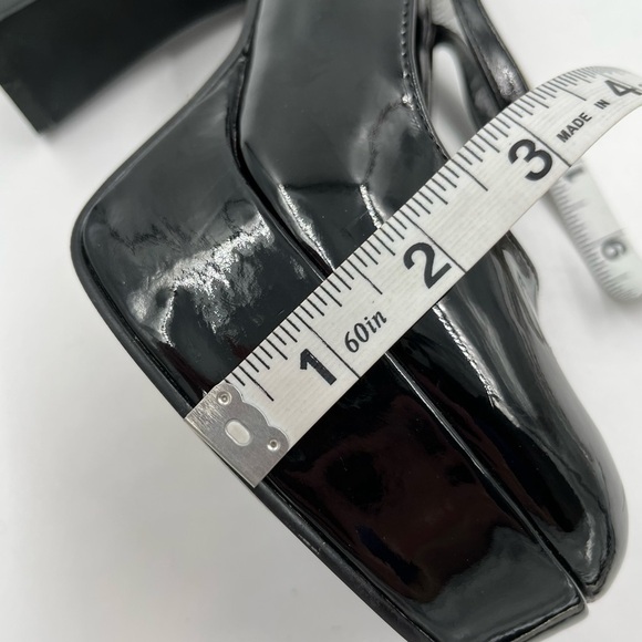 Funtasma Black Faux Patent Leather Mary Jane Platform Heels Size 8 - Picture 8 of 10